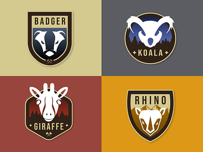 TTT's Animal House! animal badge design identity illustration logo team