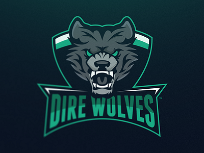 Dire Wolves Mascot Logo dire esports illustration logo mascot sport wolves