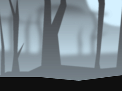 Messing Around with Layers after effects animation blue dark fog frames layers misty moon parallax trees woods