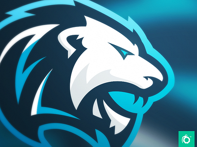 Lion Mascot Logo blue esport esports gaming gaming logo lion logo mascot sport team video game
