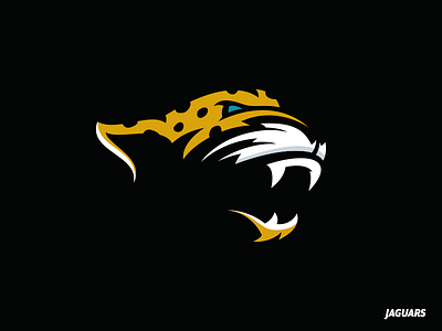 Jacksonville Jaguars (2 of 32) jaguars logo mascot minimal negative space nfl redesign