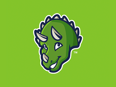 Triceratops Mascot Logo