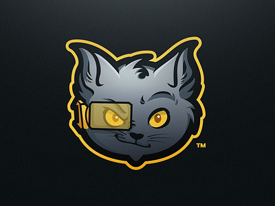 Laser Kittenz - eSport Mascot Logo Design cat esports gaming kitten laser logo mascot sport video game