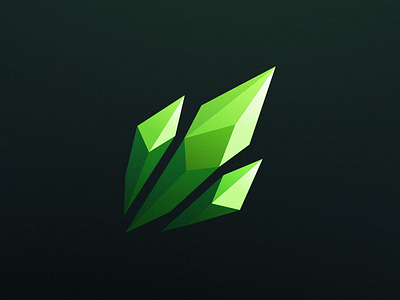 Emerald emerald gaming gem green icon logo stone