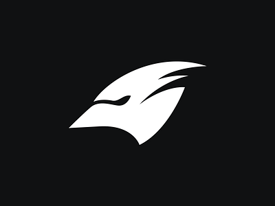 Irish Esports Team Logo bird black esports logo mascot minimal saoirse team white