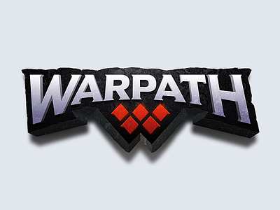 Warpath 3d brand gaming logo texture video game warpath