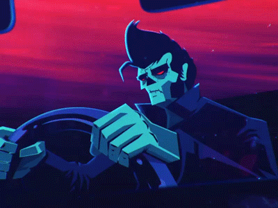 Stone Raiders - Light Test car devil evil fast garage gradient lane monster rockabilly speed vintage