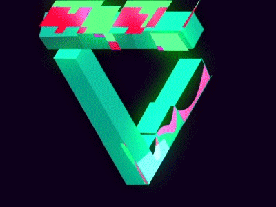 TGN Logo ae glitch glow logo motion neon shapes traingle transition vibrance wire