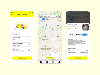 Parkify parking app(concept) app app design design figma graphic design ui