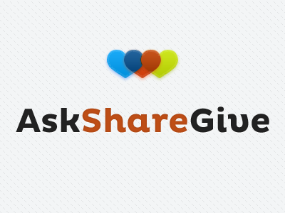 Ask Share Give branding