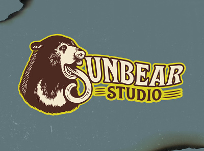 Sunbear Studio Branding branding design digital illustration graphic design illustration logo procreate vector