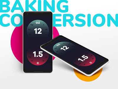 Baking Conversion Calculator app concept baking calculator daily ui 004 dailyui ui user interface
