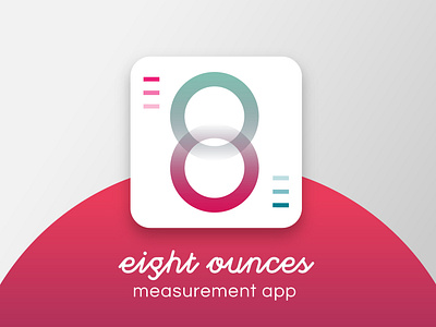 Eight Ounces Measurement app baking daily ui 005 dailyui design logo ui user interface vector