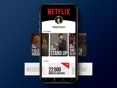 Netflix Profile Page daily ui 006 dailyui design netflix ui user interface