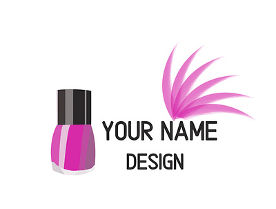 Nails art design illustration logo