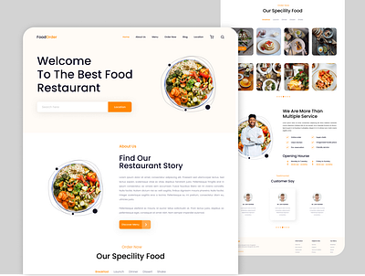 FoodOrder food ui web design