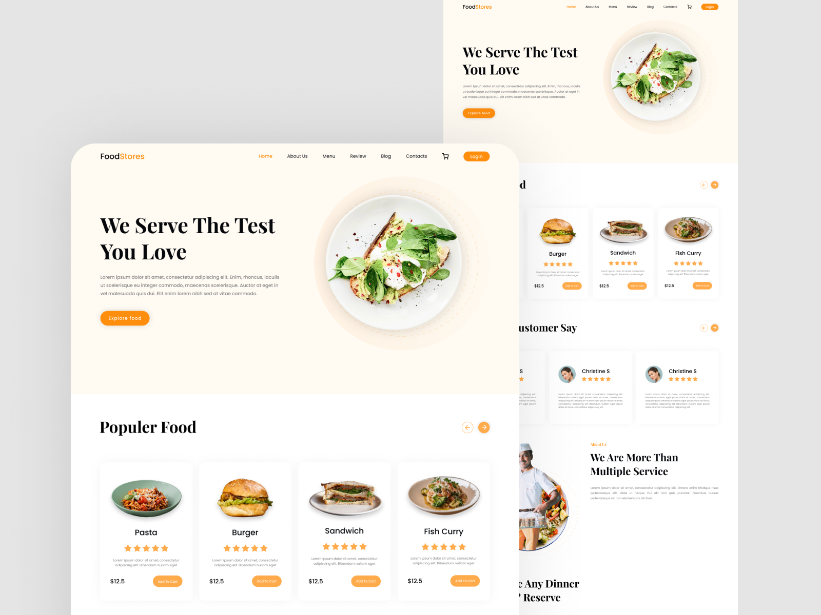 Food App by Mas Ed on Dribbble