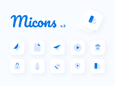Micons V.3 design icon icons ui web design