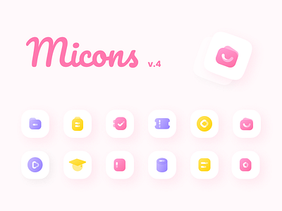 Micons V.4 design icon icons ui web design