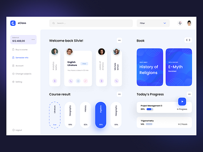 eClass UI Design by Mamas Edy on Dribbble