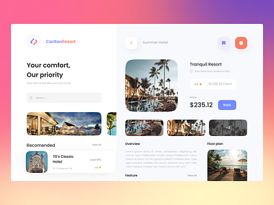 Hotel Booking UI Design