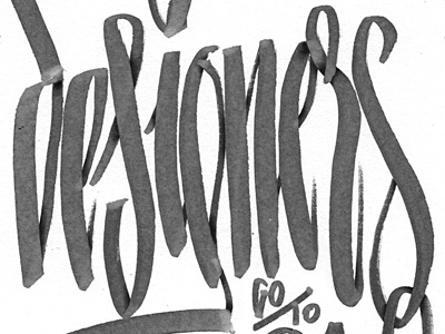 Designers designers go to heaven hand drawn lettering markers script type type lettering typography