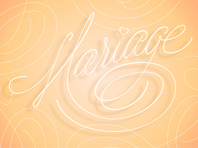 Mariage lettering mariage script type typography wedding