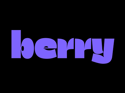 Berry Typeface fonts logo type design typeface typography
