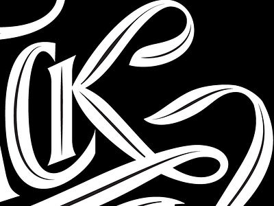 CK lettering swashes type type lettering typography