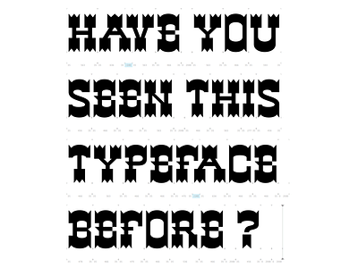 Western font lettering letters type design typeface