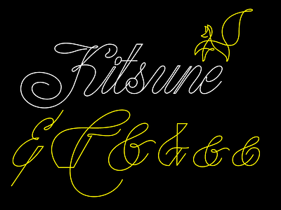 Kitsune Typeface lettering type type design typeface typography