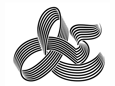 Eye bending ampersand lettering typography