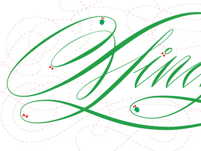 Min.. holidays lettering script typography