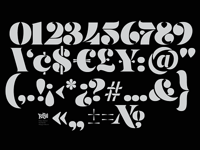 Updated Stencil Numerals Set