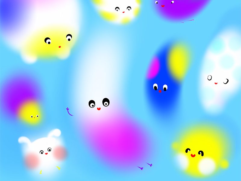 Tiny Friends colors robust charachters fun packaging illustration