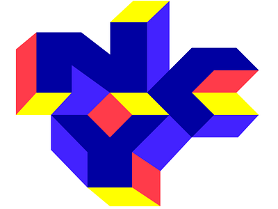 Geometric NYC geometric lettering logo logotype robu typography