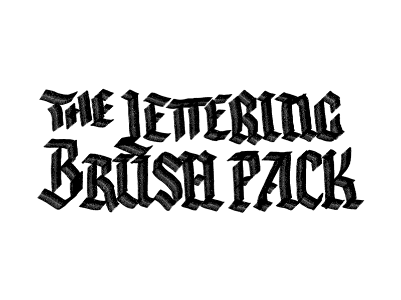 Procreate Lettering Brush Pack lettering brush procreate brushes procreateapp typeverything