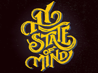 NY State Of Mind lettering type typography