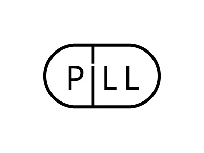Pill branding identity logo pill