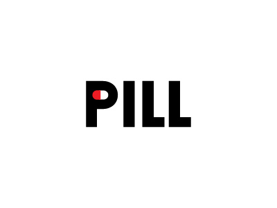 Pill 03 branding identity logo pill