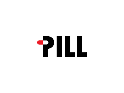 Pill branding identity logo pill