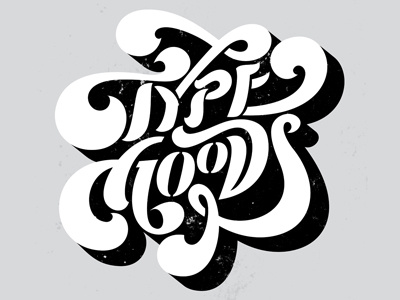 TypeGoods bold lettering script swashes type typography