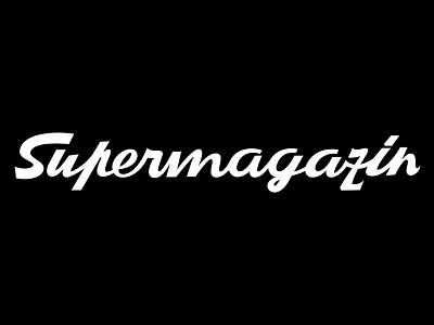 Supermagazin lettering logo type typeface