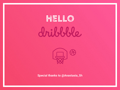 Hello Dribbble azerbaijan baku first shot hello dribbble invitation thanks