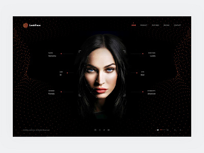 Face Recognition azerbaijan baku black design dribbble face recognition interface security solutions ui uidesign uiinspiration userexperiencedesign ux uxinspiration website welovedesign