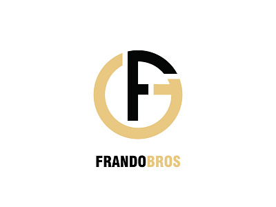 Frandobros Title logo typography vector