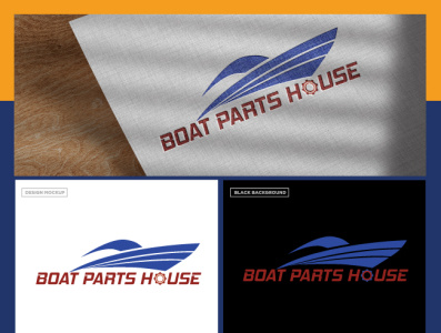 Boat Parthouse branding design flat logo
