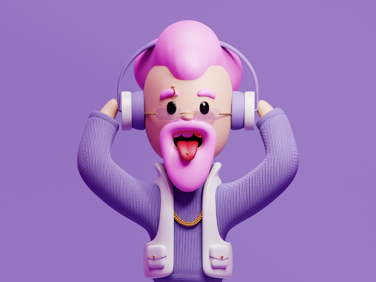 Crazy Rocker Character by youn.design on Dribbble