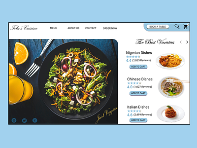 Hero page design for a food website heropage landingpage uidesign uidesigns uiux