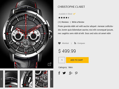 The Luxury Watch Store Concept appdesign appui appux design ecommerce elegant luxury store ux watch web